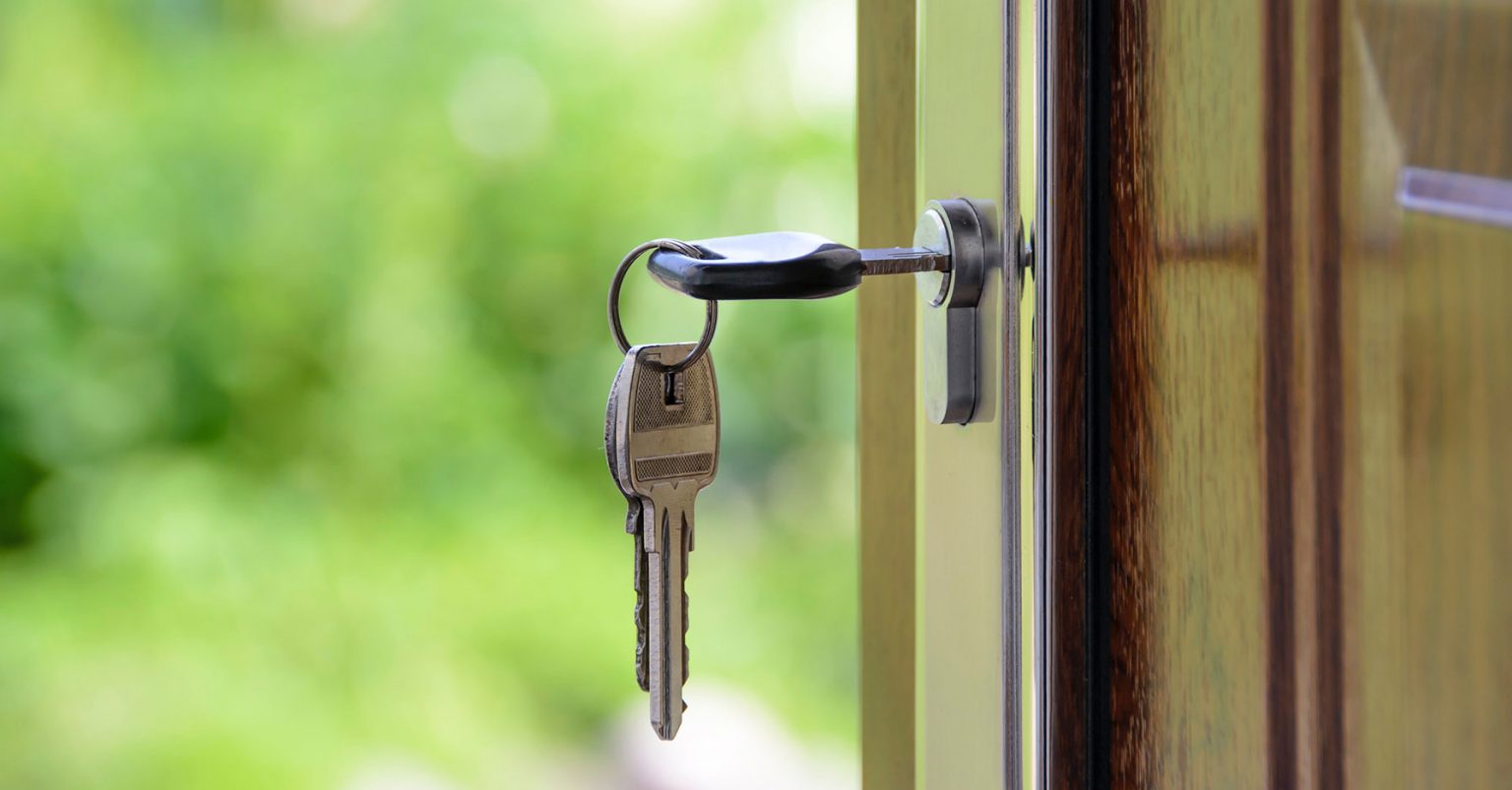 Keys in door